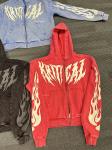 Custom Hoodies Lined or Custom 100% Cotton Puff Printing Streetwear Acid Washed