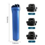 3 Stage Reverse Osmosis 10'' 20" Water Filter Cartridge Housing