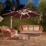 Modern Outdoor Furniture Customized Large Cantilever Umbrella for Hotel