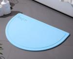 Semicircle Earth Fiber Diatomaceous Bath Mat Fast Drying Shower Mat