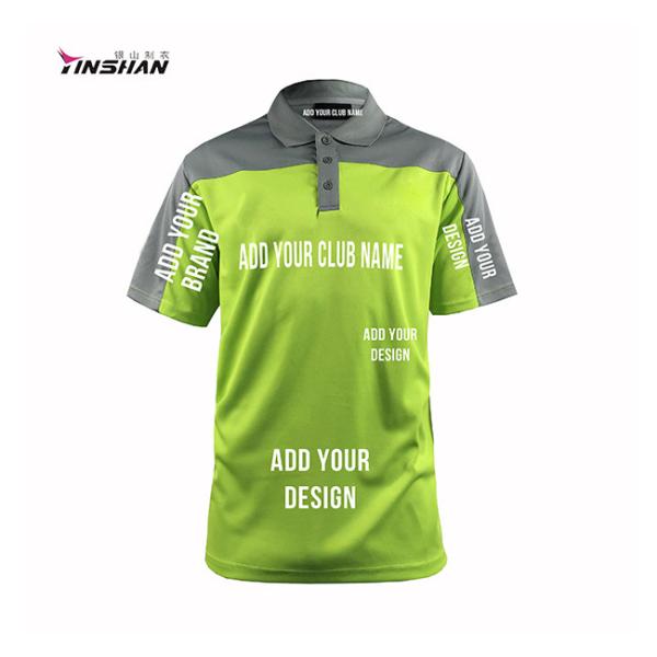 Customs Logo Polyester Unisex Team Race Sportswear Cricket Uniforms Jersey Polo