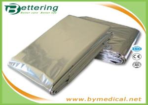 China Outdoor Water Proof Emergency Survival Rescue Blanket Foil Thermal Space First Aid Sliver Rescue Military Blanket wholesale