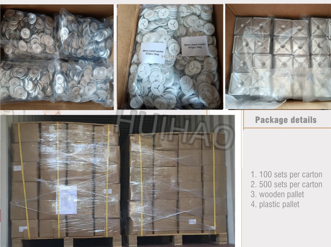 Square Insulation Self Locking Washer For Fasten Insulation Place