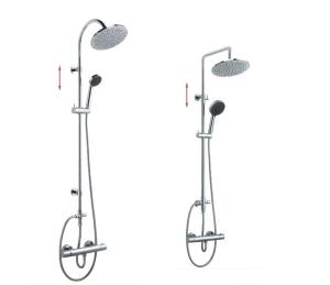 China Height Flexible Adjust Bathroom Shower Set With Shower Head And Hand Shower wholesale