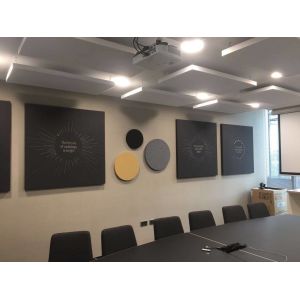 Wall Panels Fabric Wrapped Acoustic Sound Absorbing Fiberglass Board