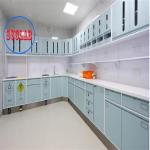 Wall Mounted Full Steel Hospital Disposal Work Benches with Drawers Manufacturer