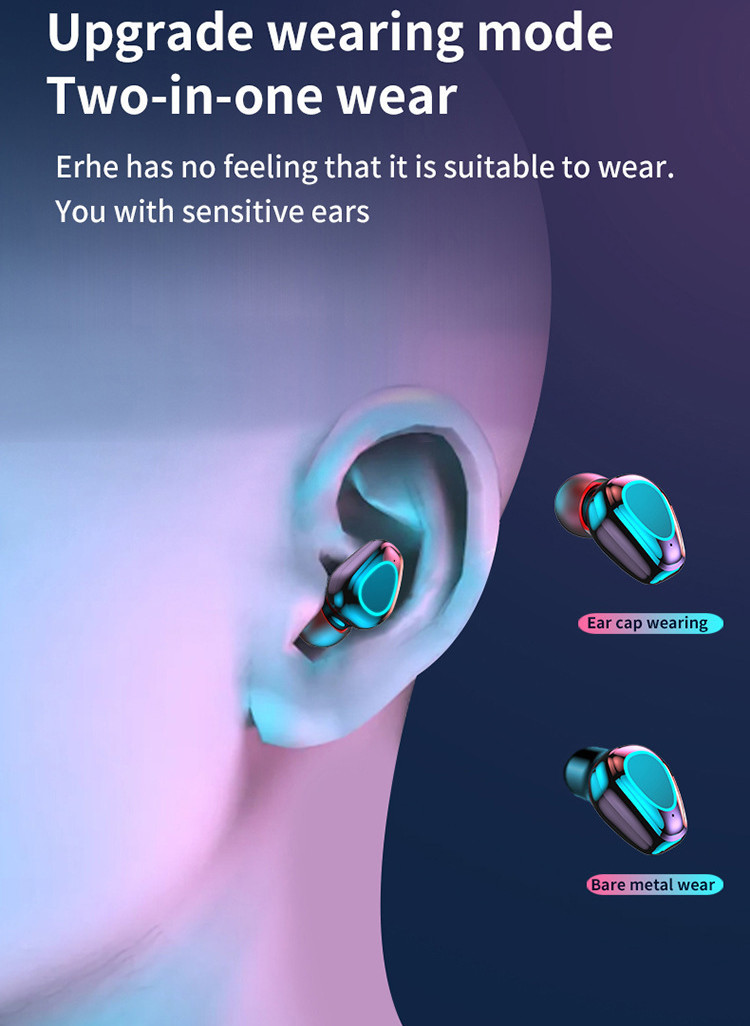 AVRCP Mini Bluetooth Earbuds HFP 50mAh Noise Reduction Earphone For Phone