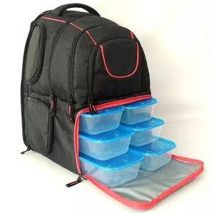 China Waterproof Unisex Meal Prep Lunch Bag With Container Set wholesale