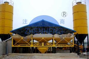 China HZS75 High Efficiency Stationary Concrete Batching Plant, 750 L Cement Mixing Plant wholesale