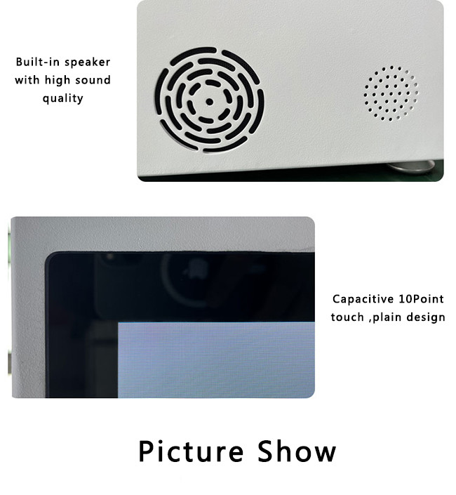 Android LCD See Through Display Interactive Advertising Translucent LCD Box