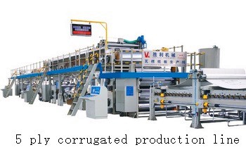 Electric Corrugated Box Making Equipment , 250 m/m Corrugated Production Line