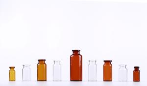 China Sealed Clear Glass Vials With Rubber Stopper , Pharma Glass Bottles wholesale