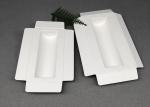 White Color Sustainable Sugarcane fibre Tray EcoPack Accessories Biodegradable