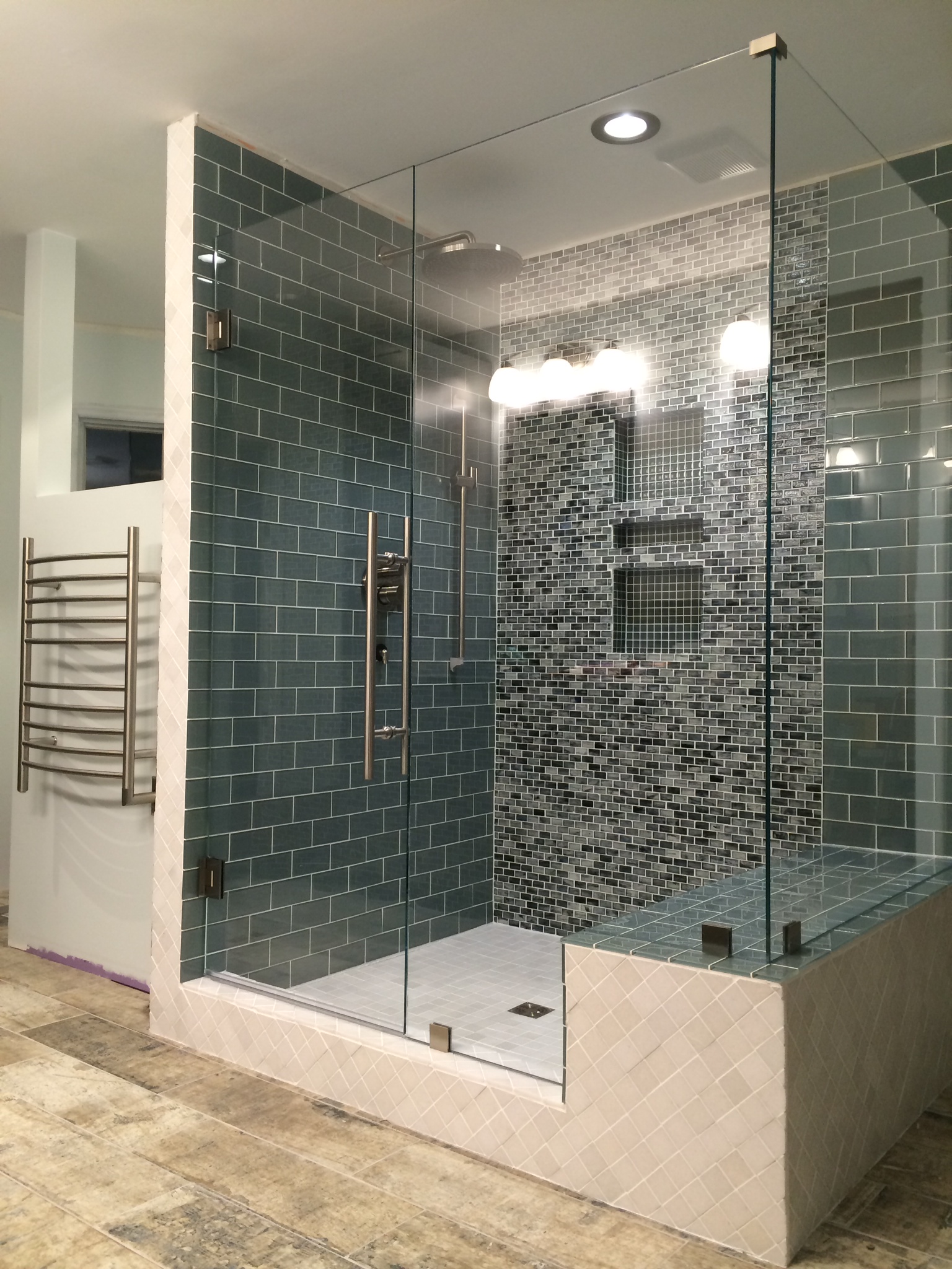 90 Degree Hydraulic Shower Hinge for Normal Bathroom Glass Door in Sliver Aluminium