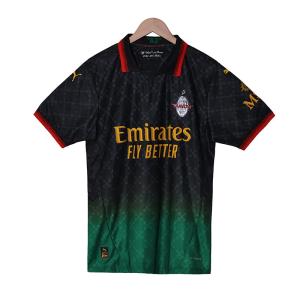 China AC Milan 2025-2026 Season Player Version Jersey Of Fourth Away Gradient Black Design wholesale