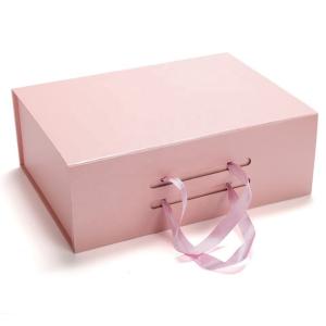 China Magnetic Folding Boxes With Ribbons Luxury For Clothes wholesale
