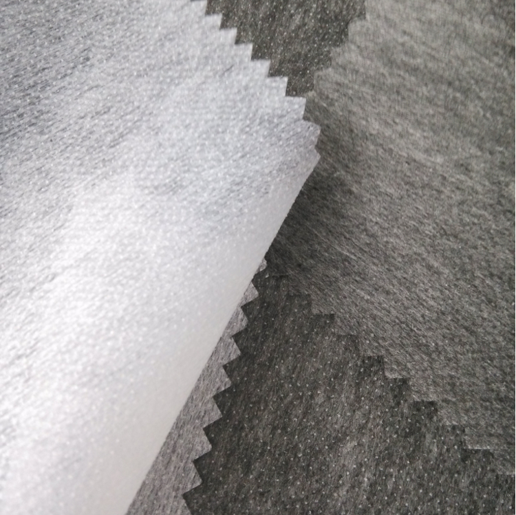 Adhesive GAOXIN Polyester Stocklot Nonwoven Fusible Interlining for Shirts