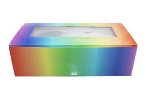 China FSC PVC Clear Gift Boxes With Clear Window 4 Colors Printing wholesale