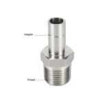 Hexagon AFK Stainless Steel Gas Adapter 1/4 Inch Forged