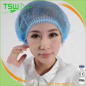 China Disposable Non Woven Strip Bouffant Head Cover For Doctor wholesale