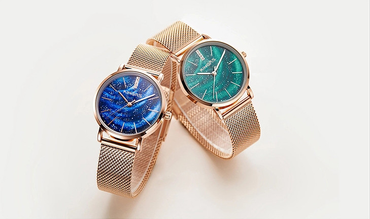 32mm Stainless Steel Milanese Band Ladies Fashion Wrist Watch Jewlery Watch for Women