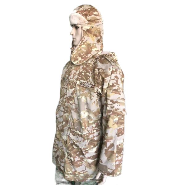 Polyester / Cotton M65 Military Winter Jacket Functional Waterproof For Kuwait Army