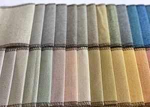 China Dyed Furniture Textile Fabric 240gsm Linen Polyester Textile wholesale