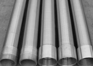 China Stainless Steel Wedge V Water Well Screen Pipe / Wire Wrapped Screen For Coal wholesale