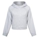 Winter Women's Casual Zip Up Hoodie Jacket Long Sleeve Hooded Sweatshirt With