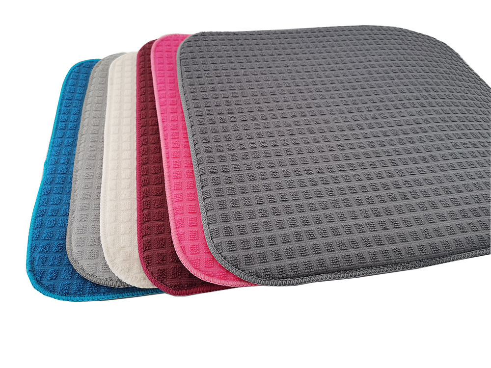 200gsm All Polyester Microfiber Dish Drying Mat Kitchen Usage