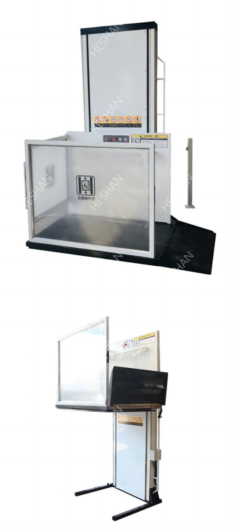 CE Residential Electric Vertical Wheelchair Lift Elevators Home Lifts For Disabled