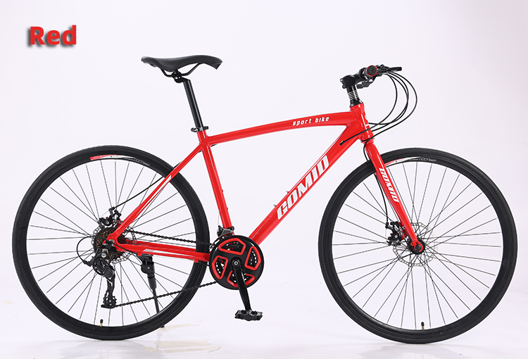 Aluminum Alloy Frame 700C Road Bike B2B Customization Racing City Bike with Carton Size 135*19*72cm