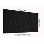RGB 6 x 3m LED Star Cloth Curtain , Backdrop Stage Star Light Curtains for Stage
