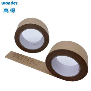 China Gummed Brown Paper Packing Tape ,Writable Base Self Adhesive Paper Kraft Tape wholesale