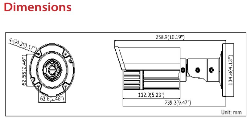 3 megapixel cctv outdoor water proof bullet hikvision ip security camera