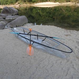 China Ocean Touring Crystal Polycarbonate Kayak With Outrigger Balance System wholesale