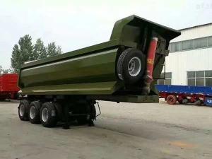 China Construction Machinery Semi Tipper Trailer Hydraulic Tipping Trailers wholesale