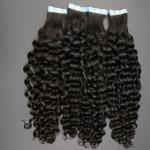 Brizalian tape hair extensions European double drawn Russian human hair Tape