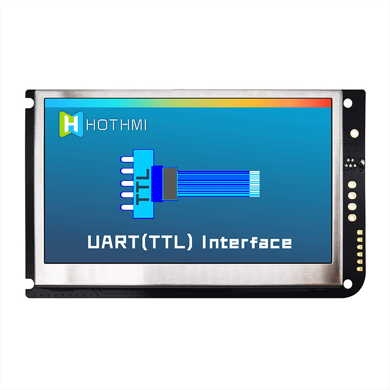 4.3 Inch UART Resistive Touch Screen TFT LCD 800x480 Display With Lcd Controller Board