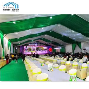 China Luxury Outdoor Wedding Tent Customized Color With Decoration Lining DIN4102 B1 wholesale