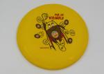 Eco - Friendly Yellow Plastic Frisbee EN71 , Outdoor Toy Flying Saucer Frisbee