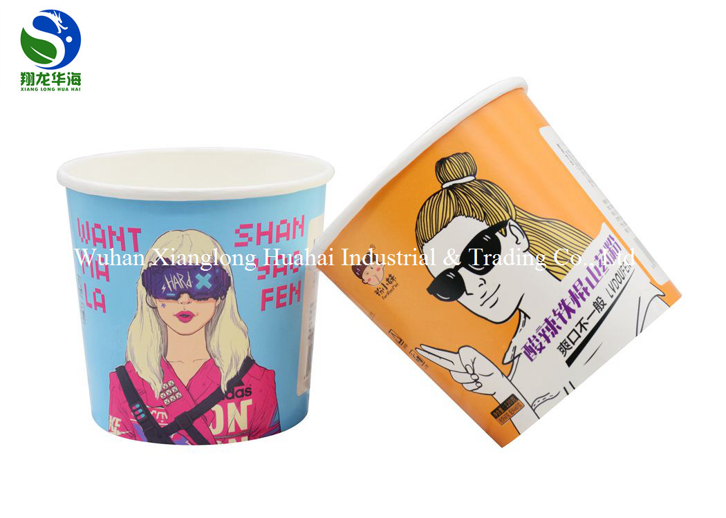 Wholesale Disposable Fried Chicken Bucket Snack containers Paper Bucket With Lid