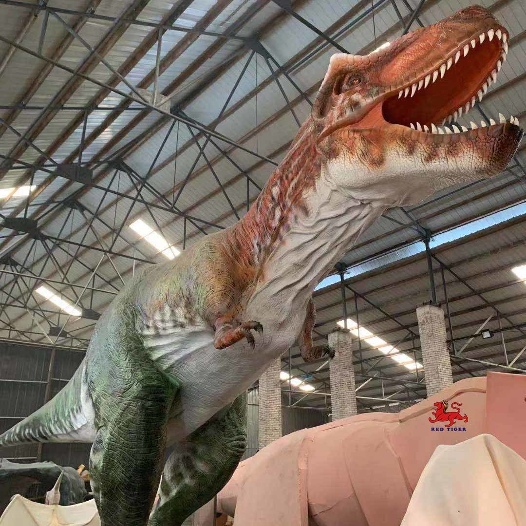 Theme Park Realistic Animatronic Dinosaur T Rex With Movement / Sound Customization