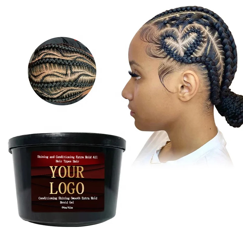 3 in 1 Braid and Edge Ultra Extreme Hold for Hair Conditioning Shining Fast Dry Locking Locs Twists Braids Fixer Non Greasy Gel