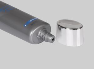 China 35-100ml Face Wash Tube Cosmetic Plastic Sunscreen Lotion Tube With Electroplate Screw Cap wholesale