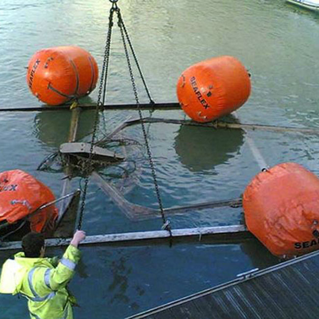Cylindrical Underwater Lifting Bag Pneumatic Lift Bag Max Force Air Lifting Bag