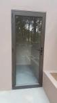 Durable Aluminum Front Door Hinges / Exterior Glass Swing Door Commercial door