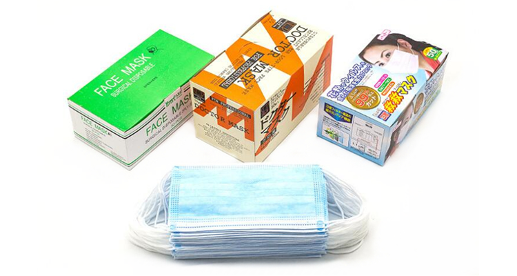 3 Ply Medical Earloop Mask Non Woven Surgical Disposable Face Mask 25g Weight
