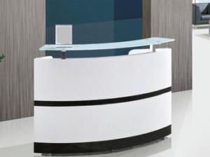 China Contemporary Front Curve Retail Checkout Counter OEM / ODM Available wholesale
