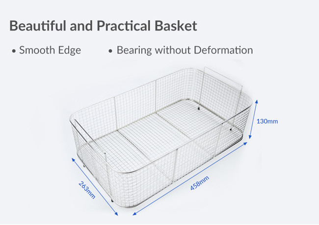 Power Adjustable Lab Manual Ultrasonic Cleaner Vibration Cleaning Machine 27L 40kHz
